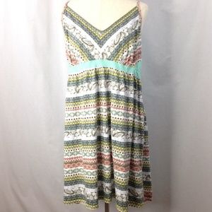Boho Racerback High Waist Knit Dress Size XL